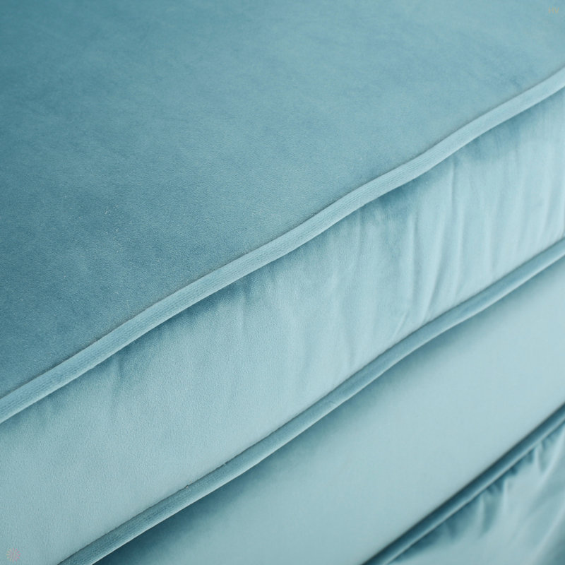 Chaise pivotante avec housse amovible, Velours bleu