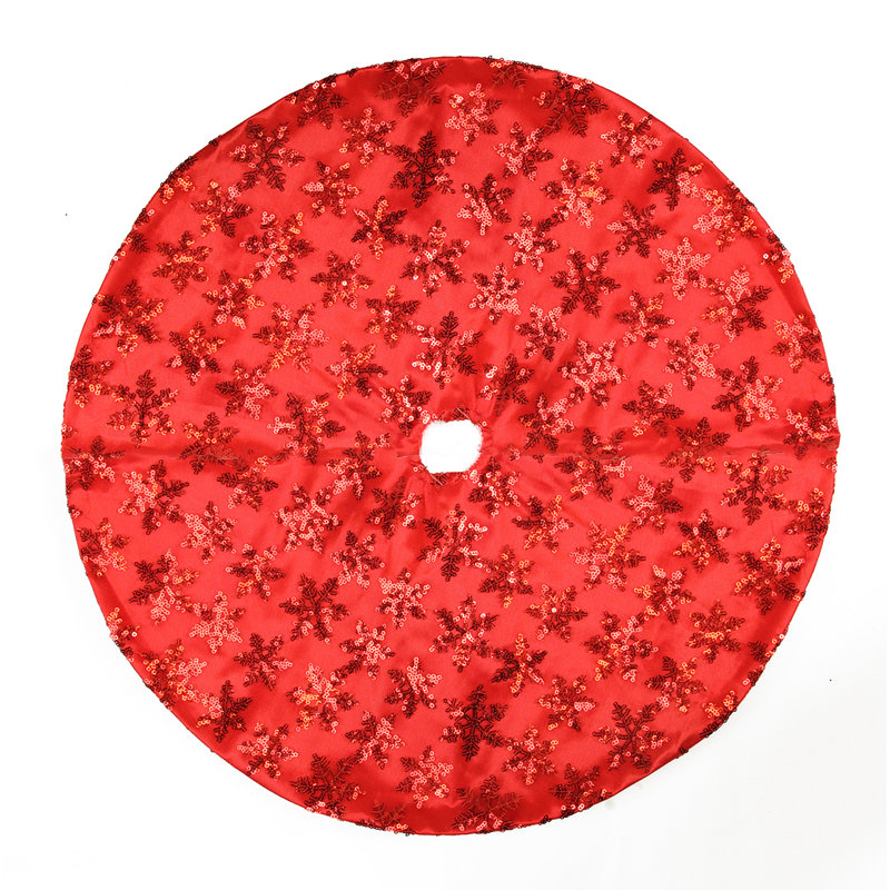 Northlight Seasonal 20" Sequin Snowflake Mini Christmas Tree Skirt