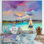 Impressionniste paysage marin avec petits bateaux III - reproduction d'art sur toile