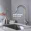 Robinet de cuisine tactile avec douchette extractible-117562954-117562951