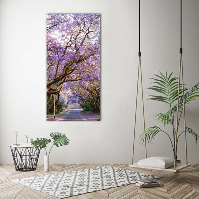 The Jakaranda Path - Wrapped Canvas Print