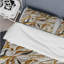 Ensemble de housse de couette Marble White And Gold Geometric Glam-1226650199
