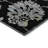 Premium Machine Washable Prisco Black Rug-1414987483