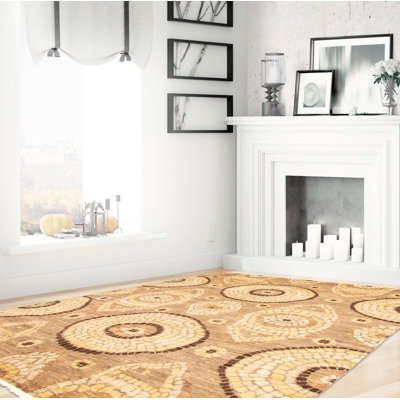 Ecarpetgallery One-of-a-kind Hand-knotted New Age 18/20 Pako Tan 8' X 9'8" Wool Area Rug In Tan,light Yellow