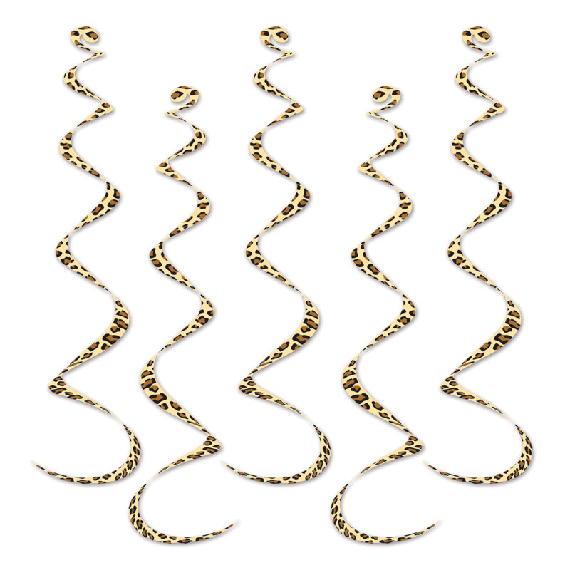 Tourbillons à imprimé léopard