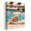 Art mural luxueux au bord de la piscine-129145985