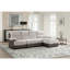 Kia Beige/Brown Sectional With Po And Usb