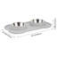 Double-bowl Pet Feeder with Non-slip Silicone Mat