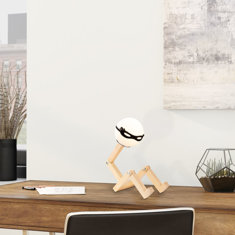 Lampe de table brune 22,05 po Yusha