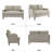 54.7" W Upholstered Chenille Small Apartment Loveseat-2098439006