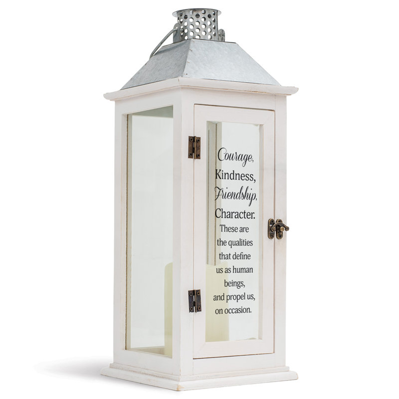 17'' H Tabletop Lantern with Candle Included