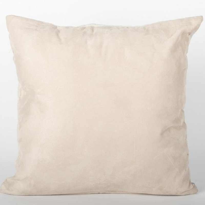Coussin 18 "x 18" Hibou, Bleu / crème / vert / brun