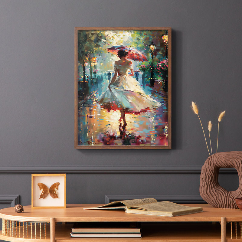 WOMEN-CCXLI - Reproduction d'art encadrée de qualité supérieure - prête à être accrochée