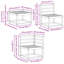  Outdoor Sofa Set Sectional Garden Furniture Terrace Seating Modern