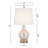 Narva 22" Beige/Clear/Silver Bedside Table Lamp