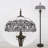 Tiffany Floor Lamp White Stained Glass Crystal Standing Reading Light 16X16X70 Inches Antique Pole Corner Lamp Decor Bedroom Office Living Room