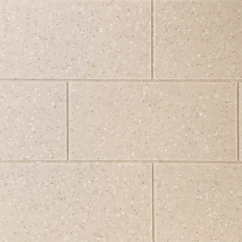 SaraMar 36'' W 36'' D 96'' H Glue Up Solid Surface Wall