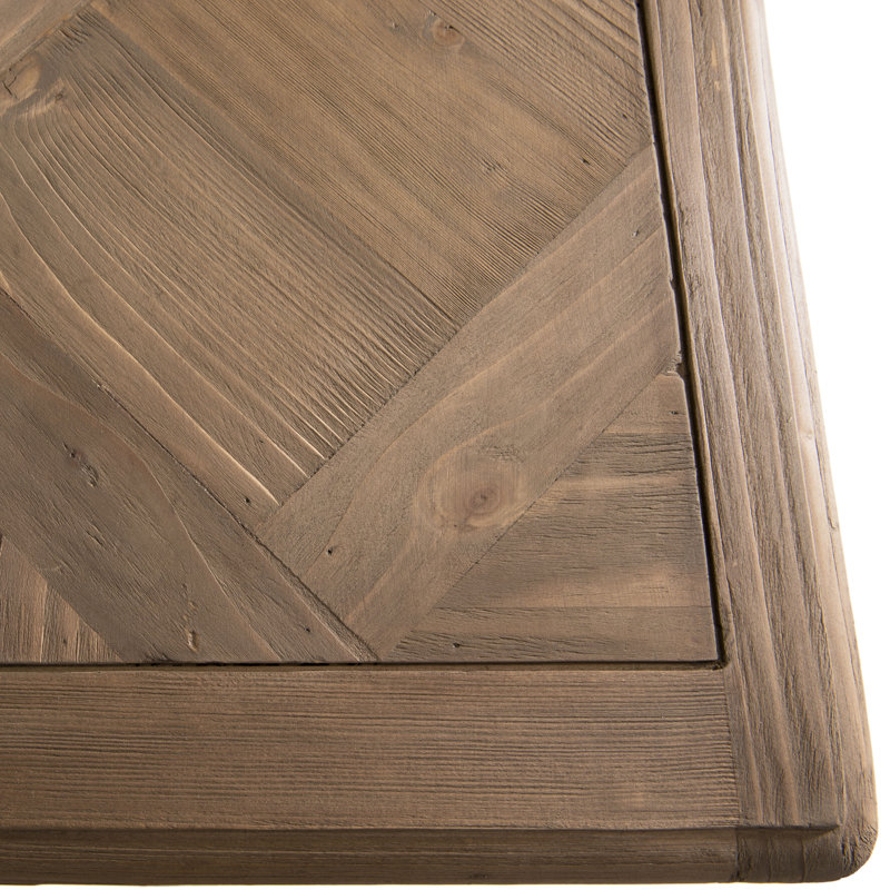 Acoff 125cm Solid Wood Top Console Table