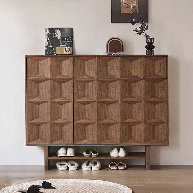 Nut-Brown Manufactured wood Shoe Storage