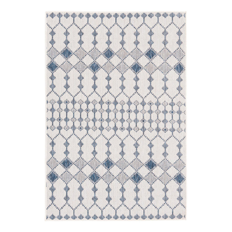 Tapis extérieur ivoire Traliccio, Rectangle 4 pi x 6 pi