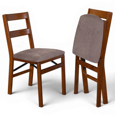 Stakmore Classic Slat Back Folding Chair (Set of 2)