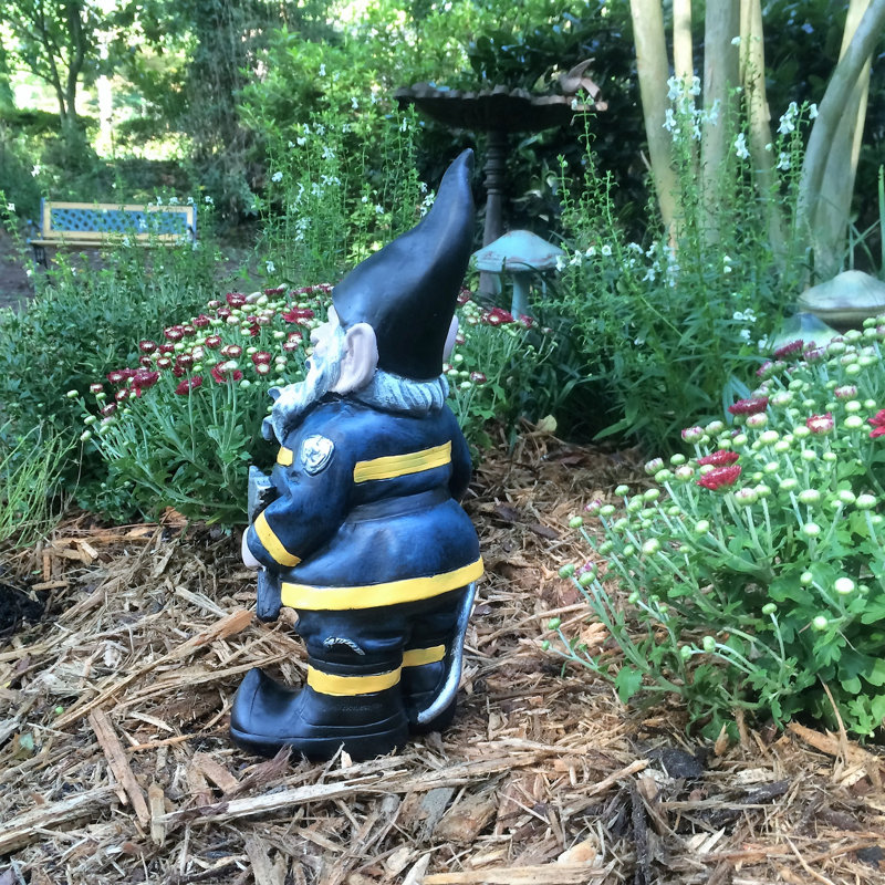 Statue de pompier gnome Nowaday