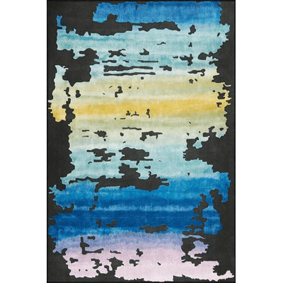 Tapis décoratif multicolore à motif abstrait et créatif