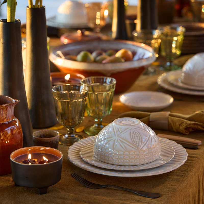 Cristal Handmade Stoneware Dinner Plate