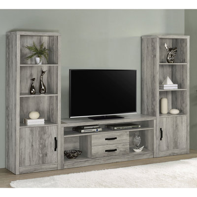 Driftwood 2-Drawer Engineered Wood TV Stand