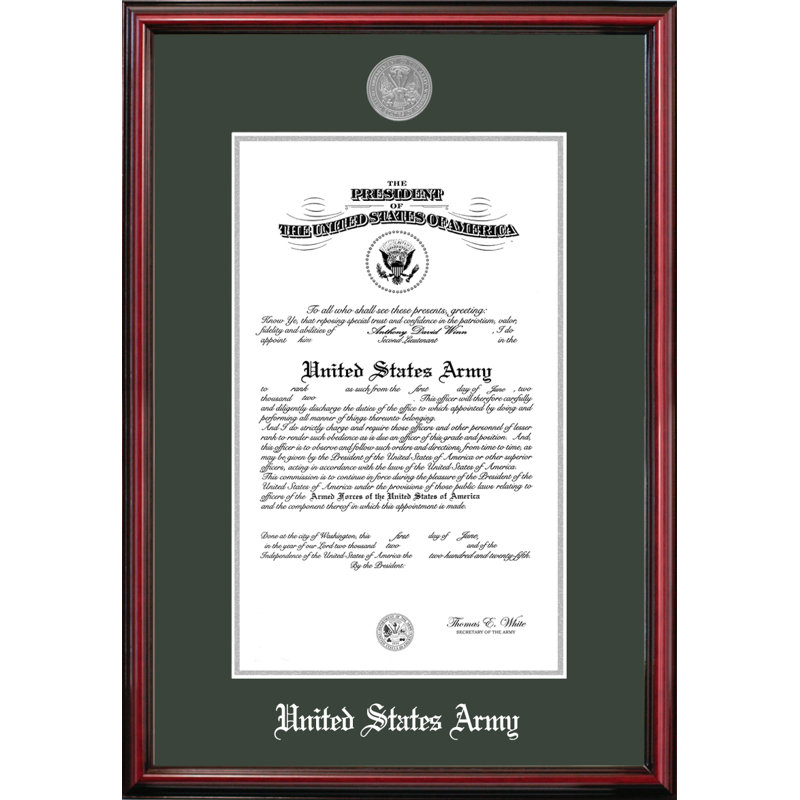 Army Certificate Petite Picture Frame, 11" x 14"