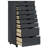 vidaXL MOSS 8-Drawer Chest with Wheels, Solid Pinewood-91217210