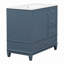Meuble-lavabo sur pied 36 po en bois massif et panneau de fibres à densité moyenne de couleur gris-bleu avec lavabo et rangement en céramique-134592075-134592077