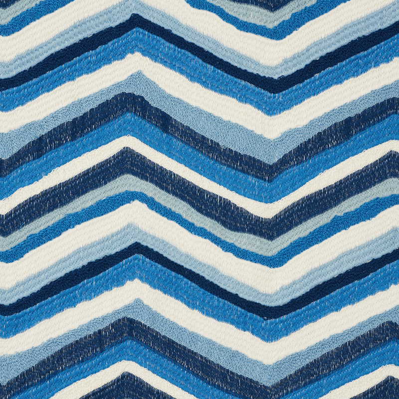 Shasta Embroidery Fabric, Blue