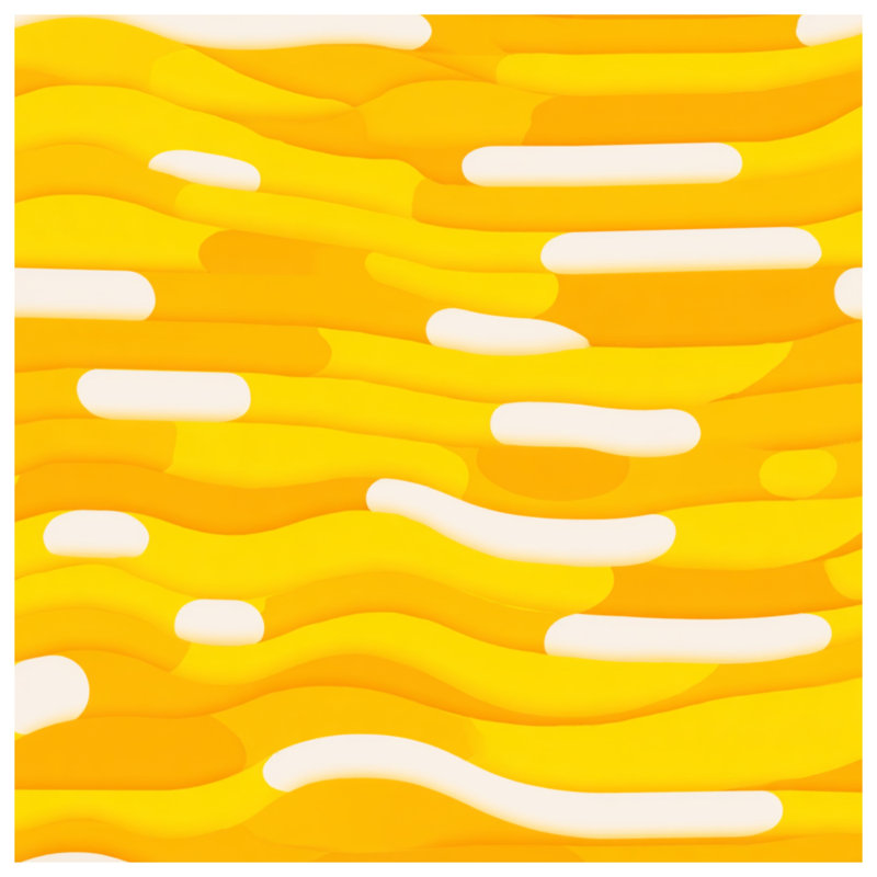 Jeté polaire Yellow Waves - Jetés abstraits pour canapés ou lits, 60in W x 80in H