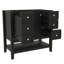 Meuble-lavabo de 36 po sans lavabo, armoire de salle de bain autoportante en bois avec une armoire et trois tiroirs pour la salle de bain