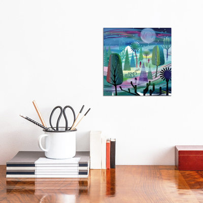 Moon Bath by Charles Harker - Wrapped Canvas Print