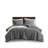 Mckenzie Grey Oversized Cozy 100% Cotton Twill Washed 3-Piece King/Cal King Duvet Set-114516879-114516881