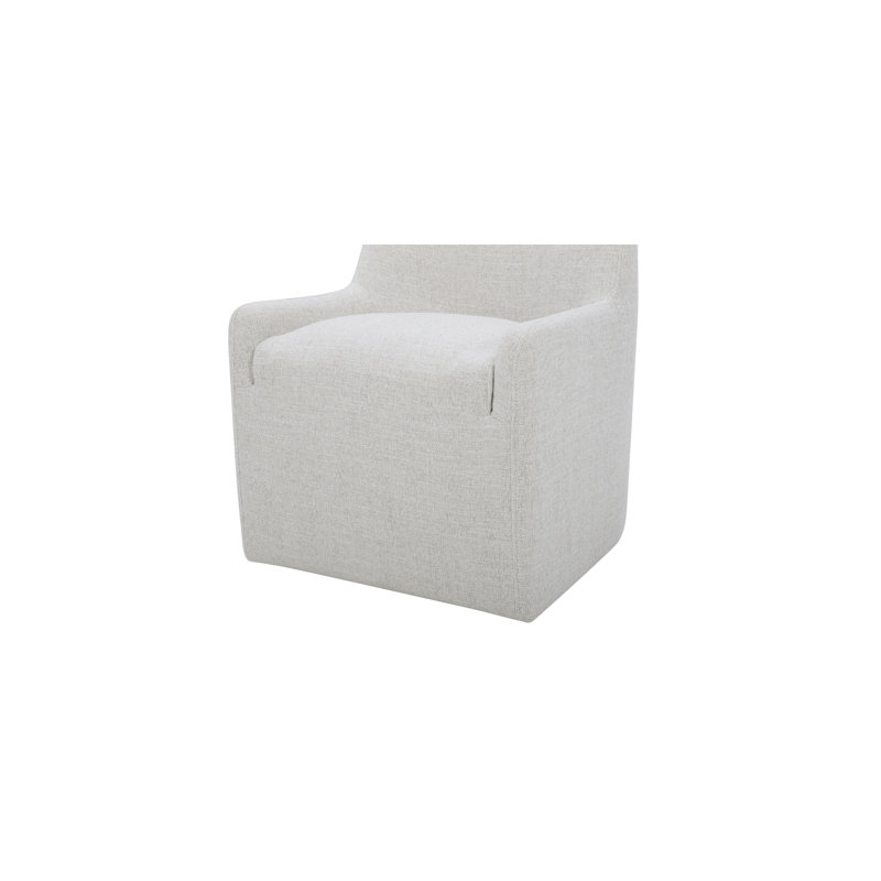 Maisie Rolling Dining Chair Slate Blue, Beige