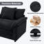 Fauteuil d'appoint surdimensionné en chenille-1207593409