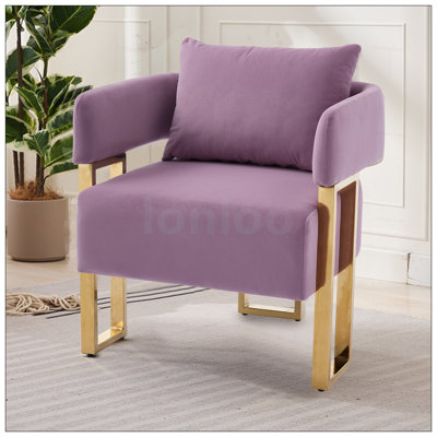 Luxurious Teddy Fleece Upholstered Metal Leg Side Chairs, Set Of 2, For Living Room And Office Comfort