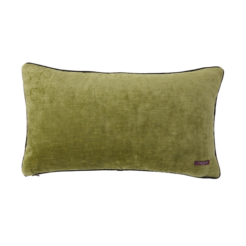 Boromee Velvet Pillow Cover & Insert, Rectangle 13"H x 22"W, Yellow