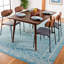 Tapis turquoise / ivoire Strobel-723828332