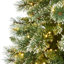 Arbre de Noël élancé vert avec lumières DEL fixes / constantes-1472648268