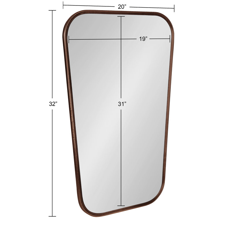 Engineered Wood NA Mirror, Bronze