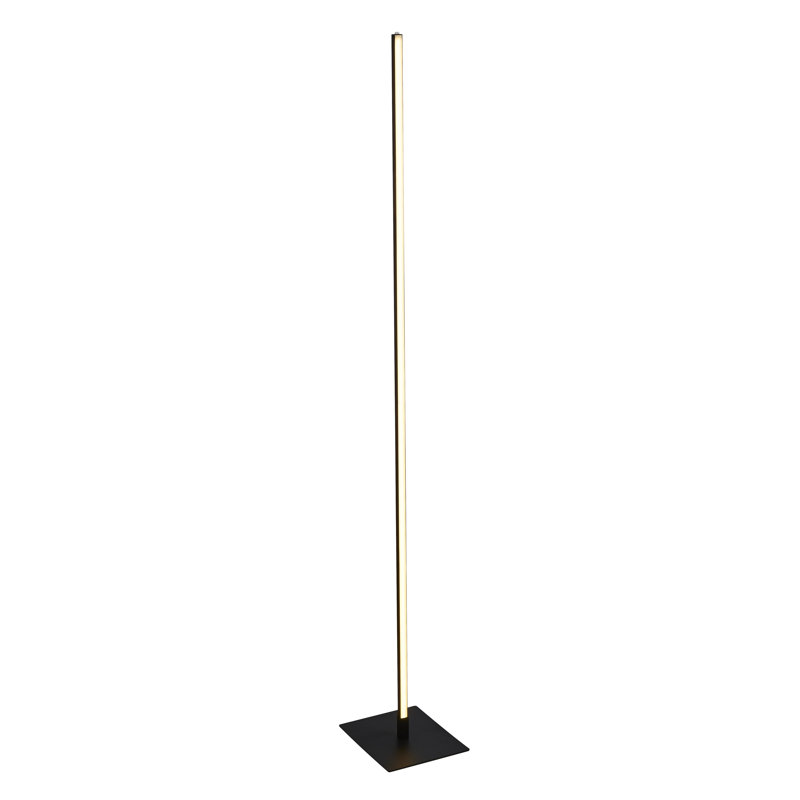 Macauly 150cm LED Column Floor Lamp, Matt Black