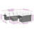 Vidaxl Garden Sofa Set Black PE Rattan Large Modular Garden Sofa Set