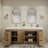 84" Double Bathroom Vanity Set with Drawers and Doors-70381276