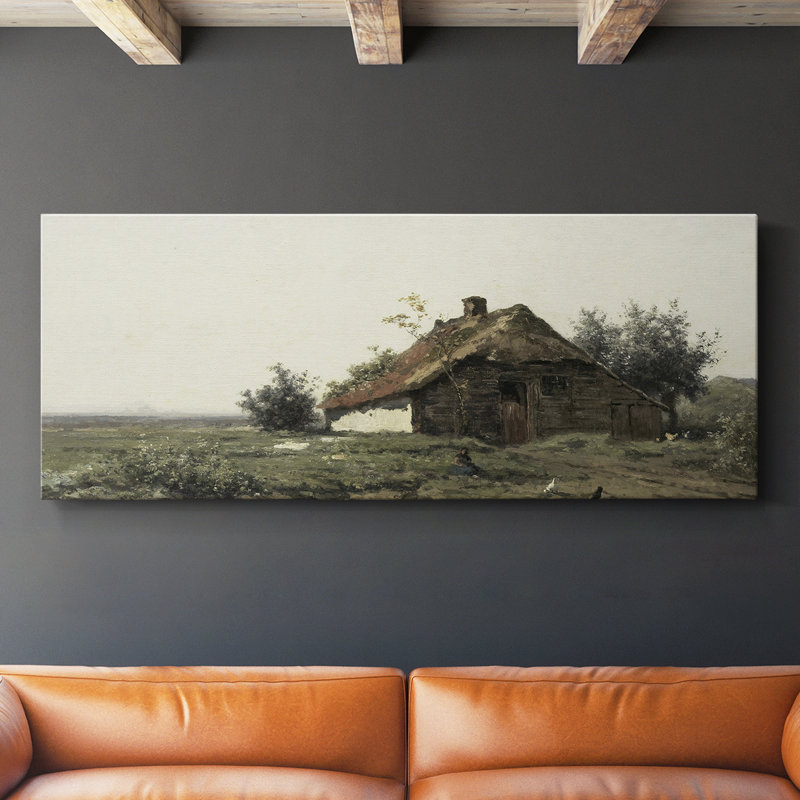 Série paysage - CMLXIX - Toile tendue avec châssis - Prêt à accrocher, H 16 po x l 40 po