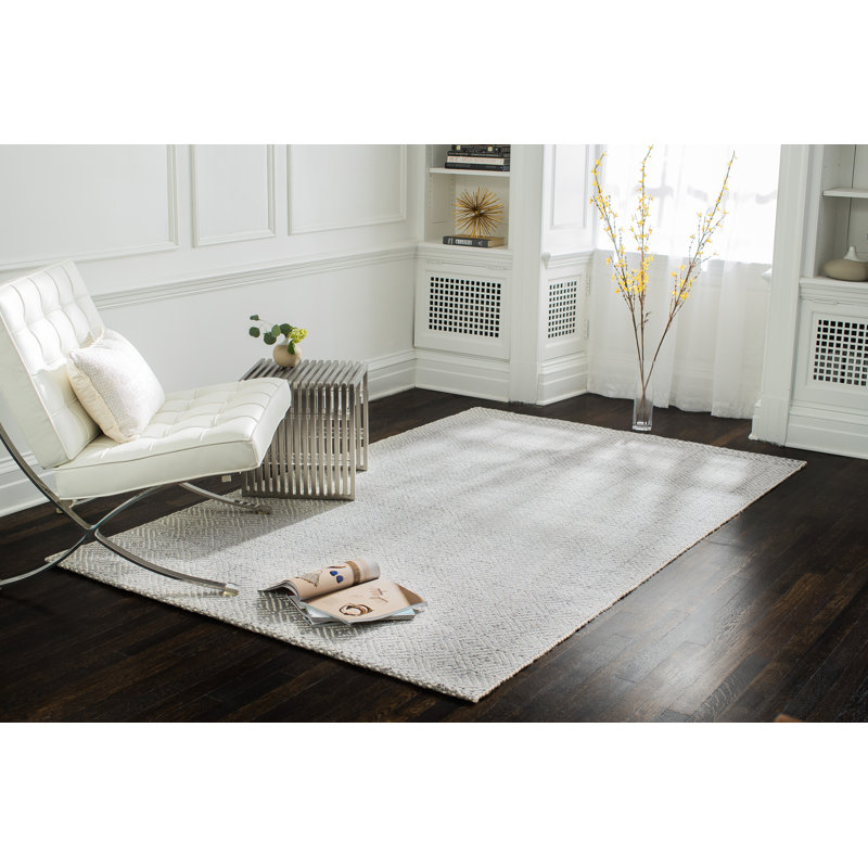 Malynn Solid Colour Jute / Sisal Hand Woven Area Rug, Rectangle 122 x 183cm
