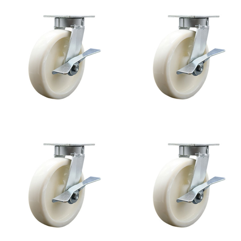 Ensemble de roulettes pivotantes